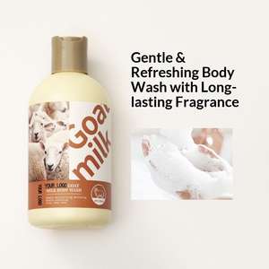 Gel Douche au Lait de Chèvre et Concombre <span class=keywords><strong>Mingou</strong></span> OEM Personnalisé Nettoyage Doux Hydratant Apaisant Hommes Femmes Tous Types de Peau Taille Standard - Product Image 3