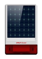 Pengiriman Langsung Pabrik Wolf-guard Wireless TCP Portable ABS Tahan Air Siren Alarm Keamanan Tenaga Surya Luar Ruangan Jd-w06