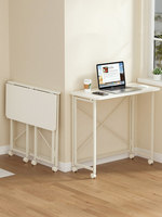 Table de bureau pliante en bois, poste de travail portable pour ordinateur, table de chevet réglable en hauteur avec roulettes, idéale pour le bureau, les étudiants et la maison