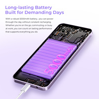 Vente Flash Oukitel C2 4+128Go 6,6 Pouces 5G HD Double SIM Octa Core Android 15 Étanche Téléphone Portable Intelligent Pas Cher