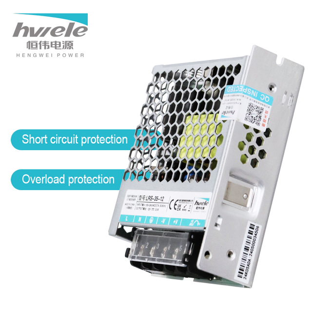 LRS-35W-12V Industrial-Grade High-Efficiency Ultra-Thin Switching Power Supply 12V/3.0A CV Enclosed CE Certified 24V Industrial