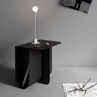 Table basse de salon de luxe moderne et classique, en métal durable, hauteur réglable, avec espace de rangement pratique, idéale pour le café et le thé, Movvon