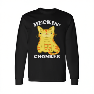 เสื้อยืดแขนยาวเฮคกิน'ชอนเกอร์ แคท ฟัตแคท ออเรนจ์ แทบบี้ พรีเมียม - Product Image 2