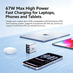 Chargeur rapide Nubia RedMagic 67W GaN, adaptateur de charge rapide 65W compatible avec iPhone, MacBook, Xiaomi, Samsung, Lenovo, RedMagi - Product Image 4