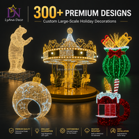 Éclairage de Noël et du Nouvel An, Décoration de Noël, Chiffres pour Centres Commerciaux et Parcs, Éclairage LED Extérieur Étanche, Motif Commercial Géant 3D