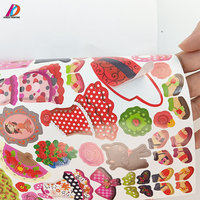 Costura de sillín personalizada libro de cuentos de actividades infantiles de tapa blanda impresión en Color con pegatina