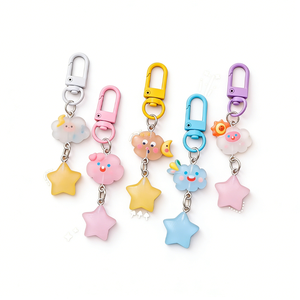 Llavero Transparente con Estrella de Nube Brillante, Colgante de Dibujos Animados para Mochila Escolar, Regalo para Amigos - Product Image 1
