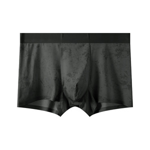 Boxers <span class=keywords><strong>pour</strong></span> hommes <span class=keywords><strong>en</strong></span> <span class=keywords><strong>soie</strong></span> glacée avec impression tie-dye, logo personnalisé accepté, légers et respirants, sous-vêtements décontractés <span class=keywords><strong>pour</strong></span> hommes - Product Image 2