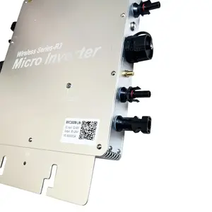 Konverter AC DC 800W ke 1600W, Inverter mikro nirkabel WVC konverter dasi kisi tenaga surya DC22-60V ke 120 v230v dudukan papan saklar otomatis