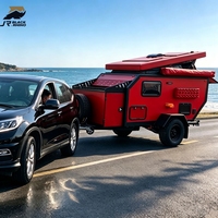 Mini caravane pliable, remorque de camping tout-terrain, tente pop-up, caravane économique pour le voyage en terre inconnue