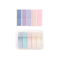 Onglets collants colorés auto-adhésifs Bloc-notes en papier translucide Marqueurs de page d'index personnalisables Signet pour cahier