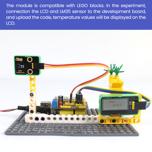 Keyestudio STEM Bloques de construcción electrónicos <span class=keywords><strong>Sensor</strong></span> de temperatura analógico LM35 Módulo de <span class=keywords><strong>sensor</strong></span> de temperatura - Product Image 6
