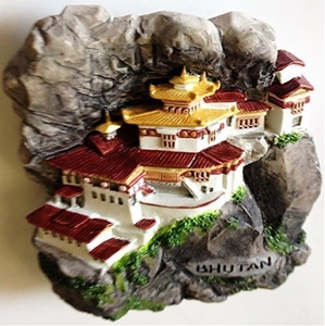 Imán de Resina 3D para Refrigerador con Diseño de Monasterio del Sur de Asia, Recuerdo de Buitán, Accesorios para el Hogar, Método de Empaque - Product Image 3