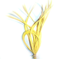 Jaune teint chapellerie chapeau Fascinator naturel Biot plume d'oie pour cheveux mouche attachant matériel bricolage artisanat fête carnaval décor