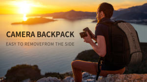 Sac à bandoulière de luxe pour appareil photo compact avec fermeture éclair, compatible DSLR/SLR, sacoche pour tablette 11 pouces, support trépied antivol - Product Image 5