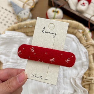 Nouvel an, nœud rouge, goutte d'eau, bb, pince à cheveux élégante pour fille, <span class=keywords><strong>frange</strong></span> latérale, accessoire de cheveux haut de gamme - Product Image 6