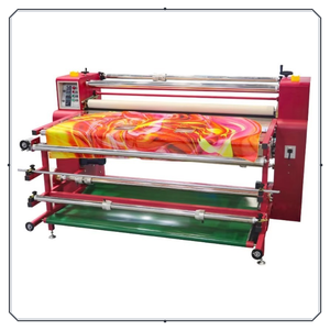 Presse à chaud semi-automatique à rouleaux de 200 mm pour sublimation, machine de transfert thermique pour vêtements, composant moteur de qualité professionnelle - Product Image 1