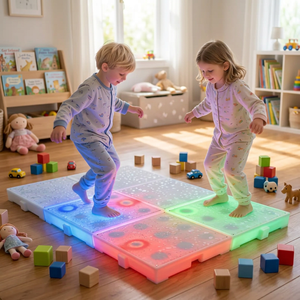 Piso de Baile Interactivo Antideslizante con Luces LED Activadas por Tacto, Recargables, para Coordinación Sensorial - Product Image 1