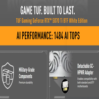 Nouvelle carte graphique TUF Gaming GeForce RTX 5070 Ti 16 Go OC blanche RTX5070 Ti, carte graphique de jeu, GPU, carte vidéo 5070TI, ordinateur de bureau de jeu