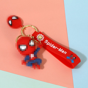 Portachiavi in Silicone di <span class=keywords><strong>Spider</strong></span>-<span class=keywords><strong>Man</strong></span> dell'Universo <span class=keywords><strong>Marvel</strong></span>, Ciondolo Figurina per Auto e Borsa, Regalo di Natale, Giocattolo Trendy Prodotto in Cina - Product Image 4