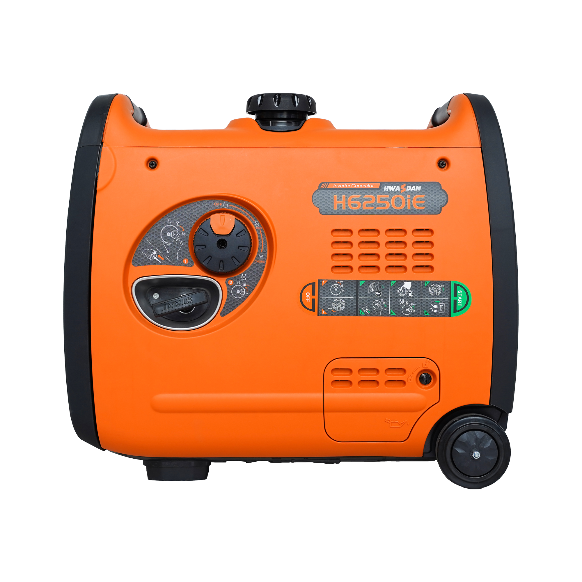 Hwasdan 4Kw 4kva4500ワット発電機4000ワット4500Wポータブル 