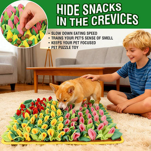 Pet Snuffle <b>Mat</b> for Dogs Stimulating Toys Stress Relief for Dogs <b>Cats</b> Rabbits Control Eating Speed and Training Scent Dog Treat - Product Image 4