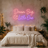 Enseigne lumineuse en néon acrylique personnalisée fabriquée en Chine, avec inscription « Do What You Love », logo décoratif pour boutique