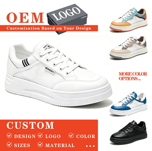 Sneakers Casual Bianche Pure alla Moda per Donne <span class=keywords><strong>con</strong></span> Tomaia in Mesh PU, Suola <span class=keywords><strong>con</strong></span> Piattaforma, Design Retrò, per Tutte le Stagioni e Uso Quotidiano - Product Image 1