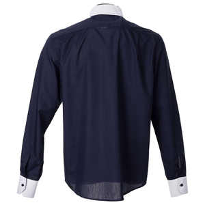 Fabricant OEM personnalisé 100% coton à manches longues col étiquette respirant Cool contraste couleur Clergé chemise pour ministres prêtres - Product Image 2