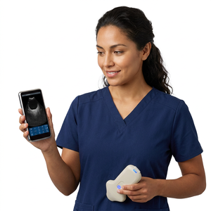 Échographe portable vétérinaire, sonde d'échographie sans fil, scanner cardiaque pour animaux - Product Image 1