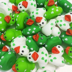 Irish St. Patrick's Day Style Children <b>Bath</b> Toy Rubber Yellow Duck Customize Colour Shape Good Quality Eco Friendly Safe - Product Image 4
