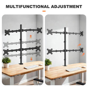 Nouveau support de moniteur VESA à bras articulé en acier allié, réglable en hauteur, <span class=keywords><strong>rotation</strong></span> à 360°, inclinaison à 90°, pour écrans de 13 à 27 pouces, en stock - Product Image 5