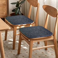 Coussin de siège moderne en mousse à mémoire de forme, antidérapant, avec housse en feutre carrée, rembourrage épais, amovible et lavable, pour chaises de salle à manger et usage domestique/bureau
