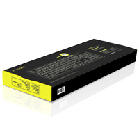 Vente en gros, lumière latérale colorée, clavier filaire USB, ergonomique, rvb, rétro-éclairé, clavier mécanique de jeu pour PC portable, 104 touches