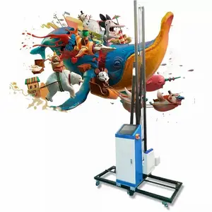 Beste Multicolor Automatische Verticale Inkjet Printer 3d Effect Muurkunst Afdrukken Voor Aangepaste Wandpen Print Op Muurschildering