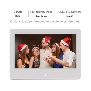 Pros 7 Inch Digital Photo Frame LCD IPS HD <strong>Screen</strong> Digital Picture Frame With Remote Control Music Video Clock <strong>Calender</strong> Functions - Product Image 3