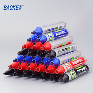 Marqueurs permanents à pointe plate de 4 mm à base d'huile <span class=keywords><strong>pour</strong></span> tissu, <span class=keywords><strong>encre</strong></span> rouge <span class=keywords><strong>indélébile</strong></span>, 3 choix de couleurs, vente en gros - Product Image 3