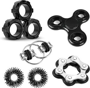 Anneaux en plastique Spinner Jouet anti-stress pour adultes et enfants - Aide à la concentration Jeu silencieux Cadeau pour anniversaire Fête de vacances Cadeaux de fête - Product Image 1