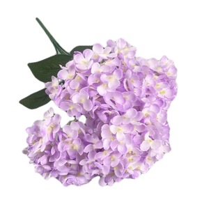 ดอกไฮเดรนเยียฝรั่งเศสห้าหัว ดอกไม้ประดิษฐ์ คุณภาพสูง เหมาะสำหรับตกแต่งงานแต่งงาน ตกแต่งบ้าน โรงแรม ขายส่ง HSK 010 - Product Image 2