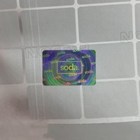 Étiquette holographique de sécurité avec logo personnalisé, estampage à chaud, adhésif PET, imperméable, autocollants 2D/3D