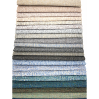 Tapisserie Jacquard Personnalisable Effet Lin, Teinte en Fil, Respirante, Imperméable, Ignifuge, Poids Moyen, pour Canapé, Voiture, Sac