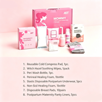 Kit de soins post-partum personnalisé avec logo, sous-vêtements jetables de maternité, bouteille de lavement péri-partum, compresses de glace, fournitures d'accouchement hospitalier pour jeunes mamans