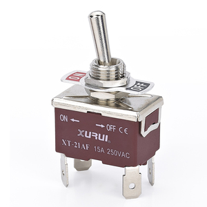 สวิตช์แบบกดติดปล่อยดับ รุ่น XURUI XT-21AF DPST แบบรีเซ็ตอัตโนมัติ  วัสดุพลาสติก สำหรับเรือ (ON)-OFF พร้อมขั้วต่อแบบ Spade อุปกรณ์ไฟฟ้า - Product Image 1