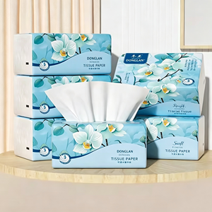 Mouchoirs en papier pour le visage, vente directe d'usine, doux pour la peau, jetables, abordables pour usage familial - Product Image 3