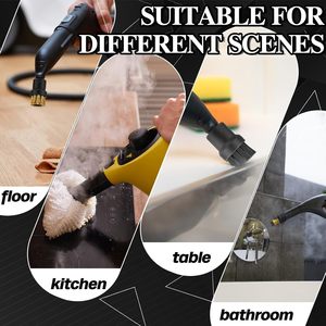 Cabezal de cepillo de nailon con 4 accesorios de latón, repuesto de mopa para superficies duras, compatible con <span class=keywords><strong>Karcher</strong></span> SC1-7 - Product Image 6