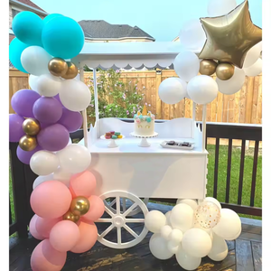 Candy Cart for Wedding and Holiday <strong>Decoration</strong> Vending Cart Wood <strong>Stall</strong> Stand Rolling Shelf - Product Image 2