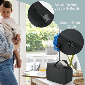 กระเป๋าเก็บอุปกรณ์ดูดเสมหะแบบพกพา ทนทาน เหมาะสำหรับการเดินทาง ใช้ในรถยนต์ บ้าน ตั้งแคมป์ เดินป่า สีเทา สำหรับอุปกรณ์ <span class=keywords><strong>Lifevac</strong></span> - Product Image 2