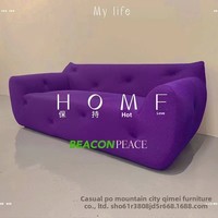 Canapé modulaire créatif français, structure en bois massif, garnissage en éponge, vente en gros, OEM personnalisé pour salon et mobilier de maison
