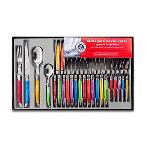 Nhà Hàng Pháp Laguile Dao Kéo Thép Không Gỉ Steak Knife Flatware Đồ Bạc Với Faux Ngà Xử Lý - Product Image 5