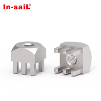 Connecteur de borne d'alimentation en laiton pour cartes PCB, bornier à broches à filetage interne pour armoires de commande PLC 7461057 7460307